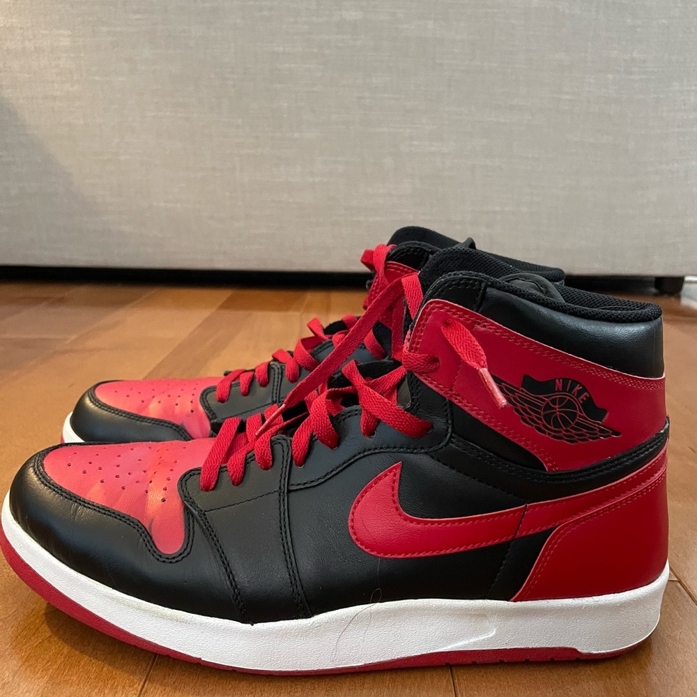 Air Jordan. 1.5 Retro. Bred. Black + Red. Size 13.